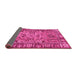 Sideview of Abstract Pink Modern Rug, abs2992pnk