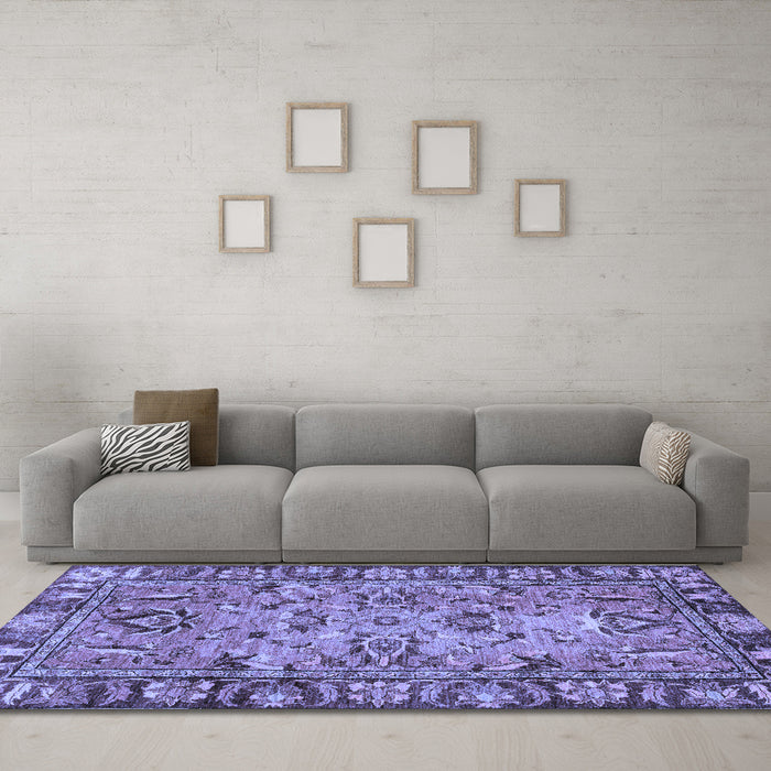 Machine Washable Abstract Blue Modern Rug in a Living Room, wshabs2992blu