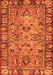 Machine Washable Abstract Orange Modern Area Rugs, wshabs2992org