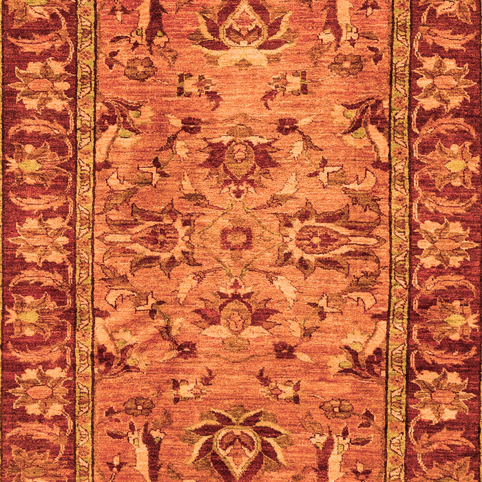 Machine Washable Abstract Orange Modern Area Rugs, wshabs2992org