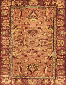 Abstract Orange Modern Rug, abs2992