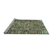 Sideview of Machine Washable Abstract Light Blue Modern Rug, wshabs2992lblu