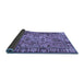 Sideview of Abstract Blue Modern Rug, abs2992blu