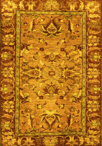 Abstract Yellow Modern Rug, abs2992yw