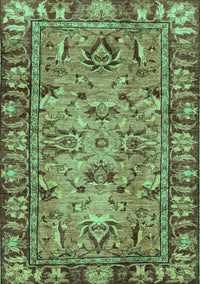 Abstract Turquoise Modern Rug, abs2992turq