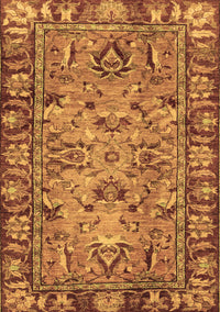 Abstract Brown Modern Rug, abs2992brn