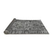 Sideview of Abstract Gray Modern Rug, abs2992gry