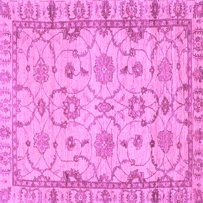 Square Machine Washable Oriental Purple Traditional Area Rugs, wshabs2993pur