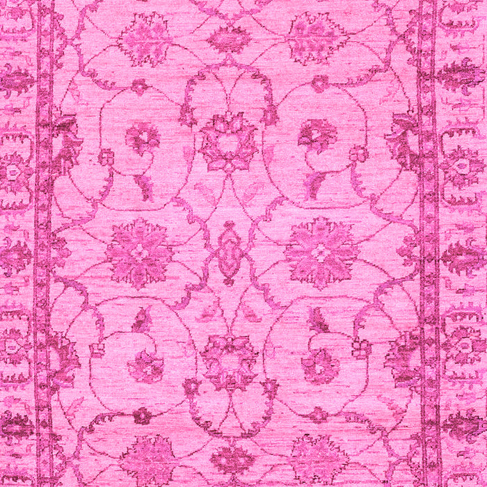 Machine Washable Oriental Pink Traditional Rug, wshabs2993pnk