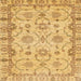 Square Abstract Orange Oriental Rug, abs2993