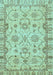 Machine Washable Oriental Light Blue Traditional Rug, wshabs2993lblu