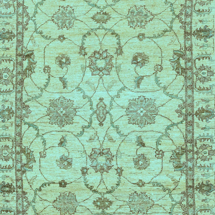Machine Washable Oriental Light Blue Traditional Rug, wshabs2993lblu