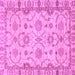 Square Oriental Purple Traditional Rug, abs2993pur