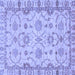 Square Oriental Blue Traditional Rug, abs2993blu