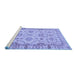 Sideview of Machine Washable Oriental Blue Traditional Rug, wshabs2993blu