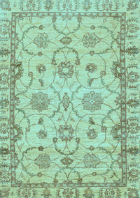 Oriental Light Blue Traditional Rug, abs2993lblu