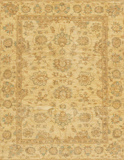 Abstract Yellow Oriental Rug, abs2994