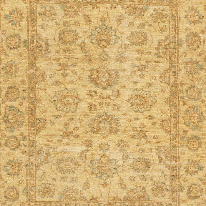 Machine Washable Abstract Yellow Rug, wshabs2994