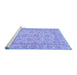 Sideview of Machine Washable Oriental Blue Traditional Rug, wshabs2994blu