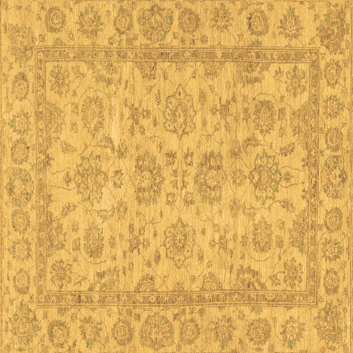 Square Oriental Brown Traditional Rug, abs2994brn