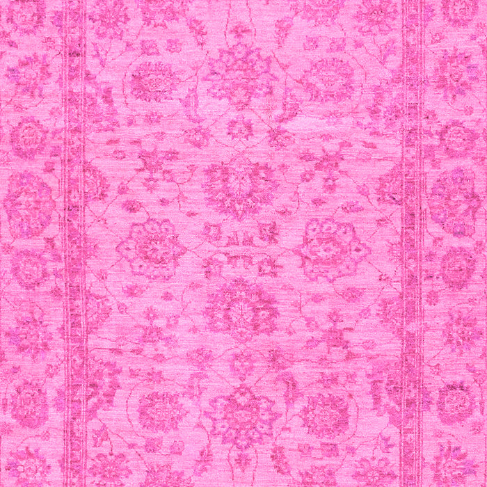 Machine Washable Oriental Pink Traditional Rug, wshabs2994pnk