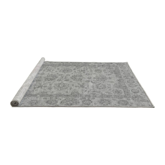 Sideview of Machine Washable Oriental Gray Traditional Rug, wshabs2994gry