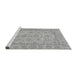 Sideview of Machine Washable Oriental Gray Traditional Rug, wshabs2994gry