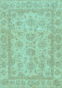 Oriental Light Blue Traditional Rug, abs2994lblu