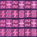 Square Abstract Pink Modern Rug, abs2995pnk