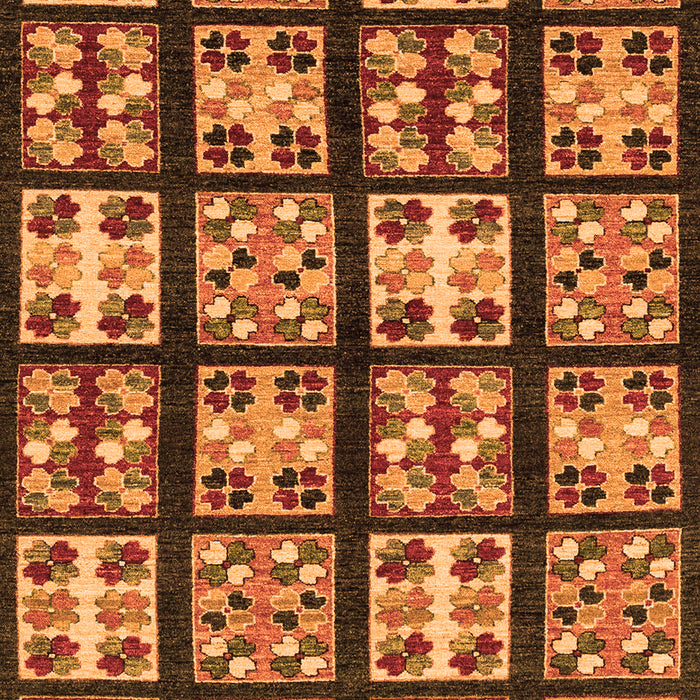 Machine Washable Abstract Orange Modern Area Rugs, wshabs2995org