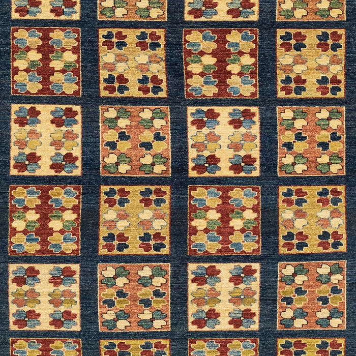 Machine Washable Abstract Bakers Brown Rug, wshabs2995