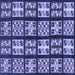 Square Machine Washable Abstract Blue Modern Rug, wshabs2995blu