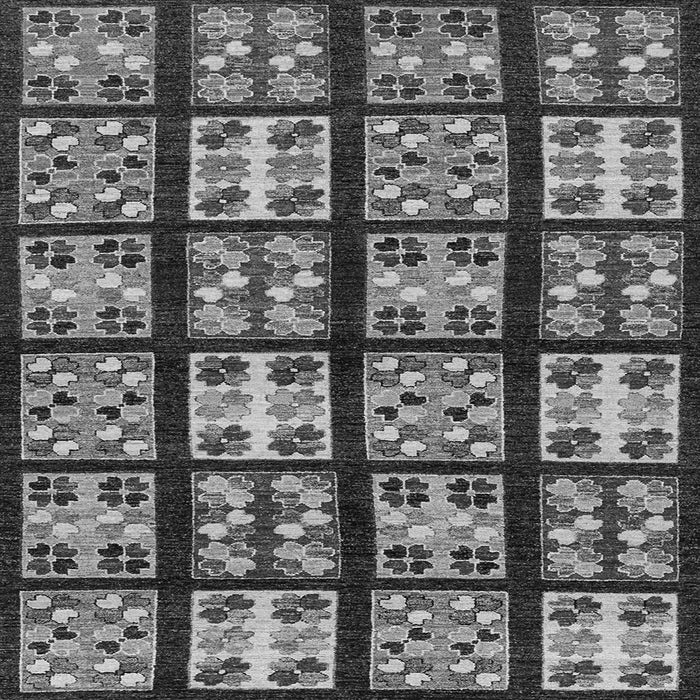 Square Machine Washable Abstract Gray Modern Rug, wshabs2995gry