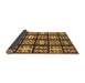 Sideview of Abstract Brown Modern Rug, abs2995brn