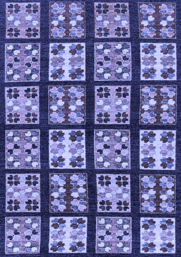 Abstract Blue Modern Rug, abs2995blu