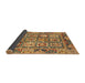 Sideview of Abstract Gold Modern Rug, abs2996