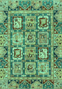 Abstract Turquoise Modern Rug, abs2996turq