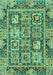 Abstract Turquoise Modern Rug, abs2996turq