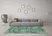 Machine Washable Abstract Light Blue Modern Rug in a Living Room, wshabs2996lblu