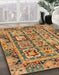 Machine Washable Abstract Gold Rug in a Family Room, wshabs2996