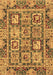 Machine Washable Abstract Brown Modern Rug, wshabs2996brn