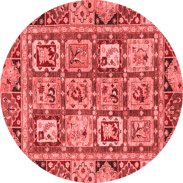 Abstract Red Modern Rug, abs2996red