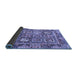 Sideview of Abstract Blue Modern Rug, abs2996blu