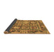 Sideview of Abstract Brown Modern Rug, abs2996brn