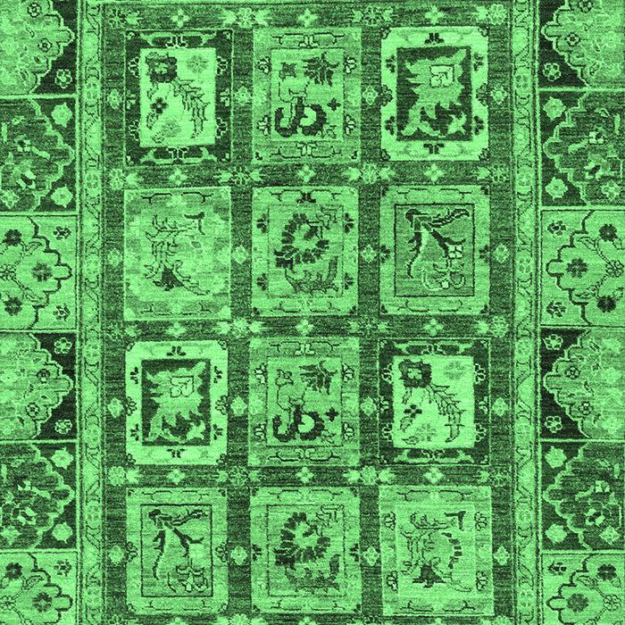 Machine Washable Abstract Emerald Green Modern Area Rugs, wshabs2996emgrn