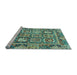 Sideview of Machine Washable Abstract Light Blue Modern Rug, wshabs2996lblu