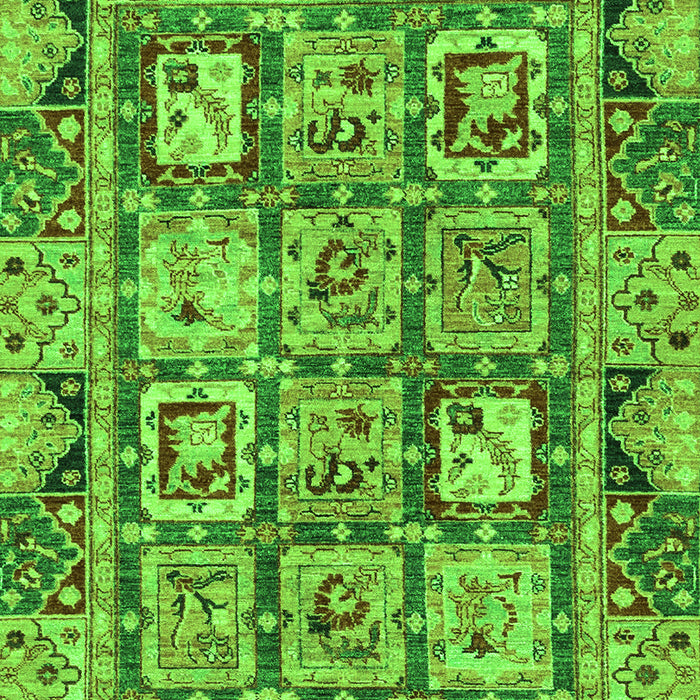 Abstract Green Modern Rug, abs2996grn