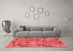 Modern Red Washable Rugs