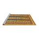 Sideview of Machine Washable Abstract Yellow Rug, wshabs2997