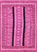 Machine Washable Abstract Pink Modern Rug, wshabs2997pnk